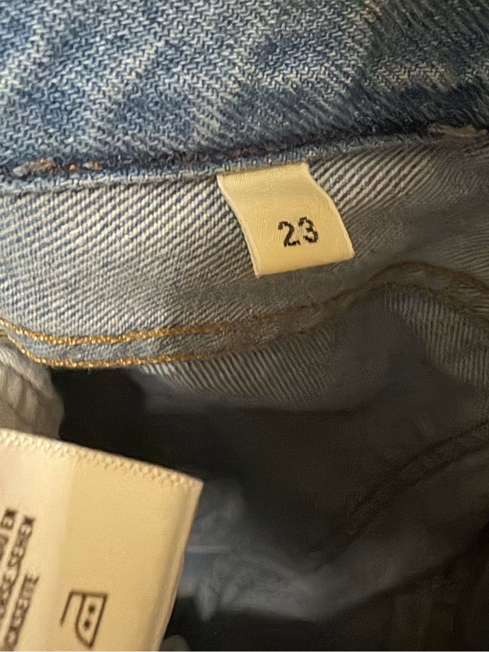 CITIZENS OF HUMANITY ESTELLA DAY TRIP FRAY HIGH-RISE ANKLE FLARE JEANS size 23 - Picture 8 of 12